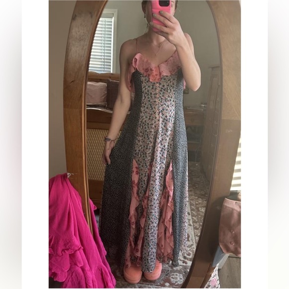 Anthropologie NWT Sleeveless Panelled Ruffle Midi Dress size M. - Picture 15 of 15